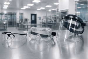 Safety glasses vs safety goggles vs face shields